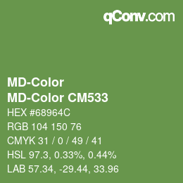 カラーコード: MD-Color - MD-Color CM533 | qconv.com