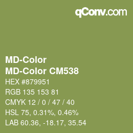 Farbcode: MD-Color - MD-Color CM538 | qconv.com