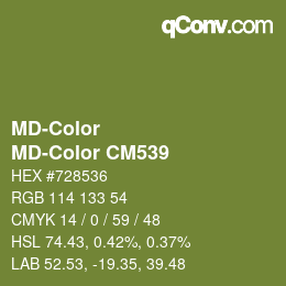 Color code: MD-Color - MD-Color CM539 | qconv.com