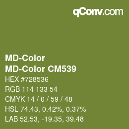 Color code: MD-Color - MD-Color CM539 | qconv.com