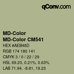 Color code: MD-Color - MD-Color CM541 | qconv.com