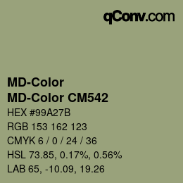 Color code: MD-Color - MD-Color CM542 | qconv.com