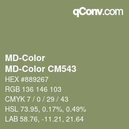 Color code: MD-Color - MD-Color CM543 | qconv.com