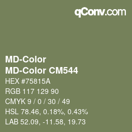 Color code: MD-Color - MD-Color CM544 | qconv.com
