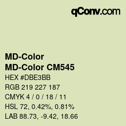 Color code: MD-Color - MD-Color CM545 | qconv.com