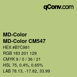 Color code: MD-Color - MD-Color CM547 | qconv.com