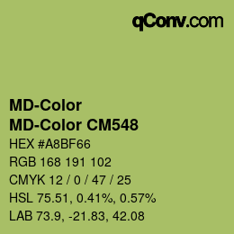 Farbcode: MD-Color - MD-Color CM548 | qconv.com