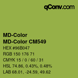 Color code: MD-Color - MD-Color CM549 | qconv.com