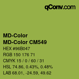 カラーコード: MD-Color - MD-Color CM549 | qconv.com