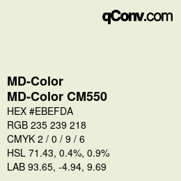 カラーコード: MD-Color - MD-Color CM550 | qconv.com
