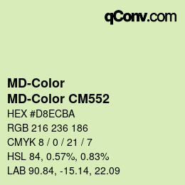 Farbcode: MD-Color - MD-Color CM552 | qconv.com