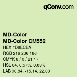 Color code: MD-Color - MD-Color CM552 | qconv.com