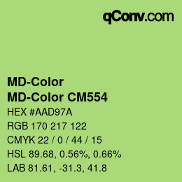 Farbcode: MD-Color - MD-Color CM554 | qconv.com