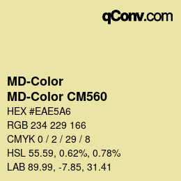 カラーコード: MD-Color - MD-Color CM560 | qconv.com