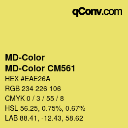 Color code: MD-Color - MD-Color CM561 | qconv.com