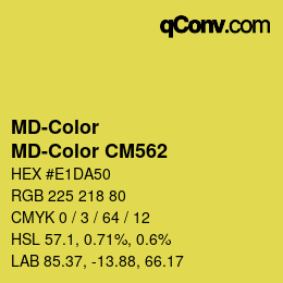 Farbcode: MD-Color - MD-Color CM562 | qconv.com