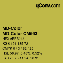 カラーコード: MD-Color - MD-Color CM563 | qconv.com