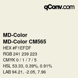 Farbcode: MD-Color - MD-Color CM565 | qconv.com
