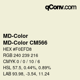 Farbcode: MD-Color - MD-Color CM566 | qconv.com