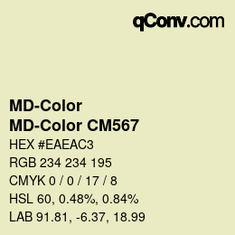 Color code: MD-Color - MD-Color CM567 | qconv.com