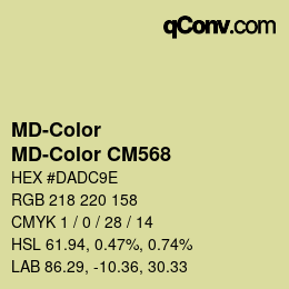 Color code: MD-Color - MD-Color CM568 | qconv.com