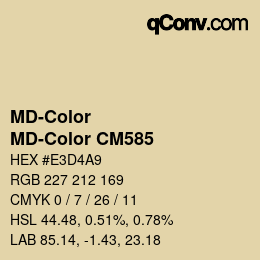 カラーコード: MD-Color - MD-Color CM585 | qconv.com