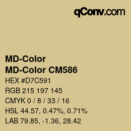 カラーコード: MD-Color - MD-Color CM586 | qconv.com