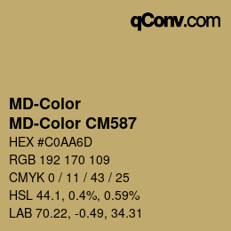 カラーコード: MD-Color - MD-Color CM587 | qconv.com