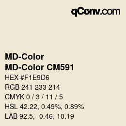 カラーコード: MD-Color - MD-Color CM591 | qconv.com