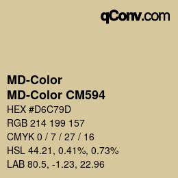 Color code: MD-Color - MD-Color CM594 | qconv.com