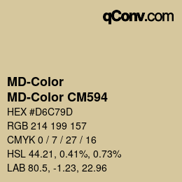 カラーコード: MD-Color - MD-Color CM594 | qconv.com