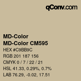 カラーコード: MD-Color - MD-Color CM595 | qconv.com