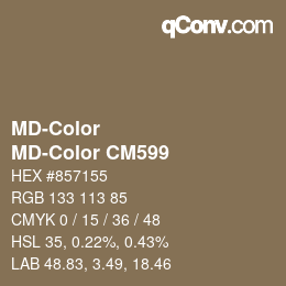 Farbcode: MD-Color - MD-Color CM599 | qconv.com
