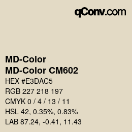 Farbcode: MD-Color - MD-Color CM602 | qconv.com