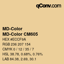 Color code: MD-Color - MD-Color CM605 | qconv.com