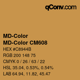 カラーコード: MD-Color - MD-Color CM608 | qconv.com