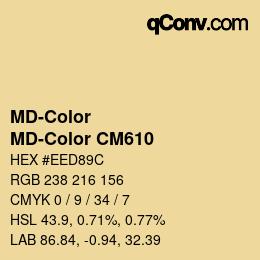 Color code: MD-Color - MD-Color CM610 | qconv.com