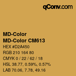 Farbcode: MD-Color - MD-Color CM613 | qconv.com