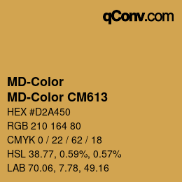 Color code: MD-Color - MD-Color CM613 | qconv.com