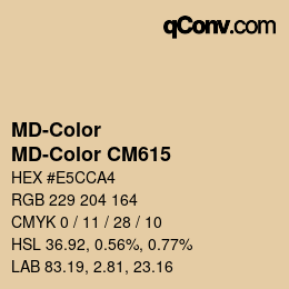 Farbcode: MD-Color - MD-Color CM615 | qconv.com