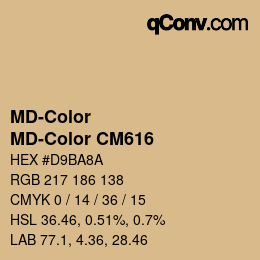 カラーコード: MD-Color - MD-Color CM616 | qconv.com