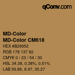 カラーコード: MD-Color - MD-Color CM618 | qconv.com