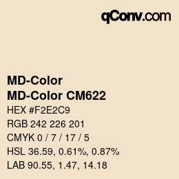 Color code: MD-Color - MD-Color CM622 | qconv.com