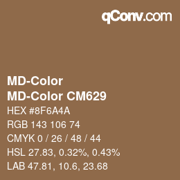 カラーコード: MD-Color - MD-Color CM629 | qconv.com