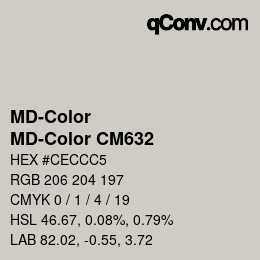カラーコード: MD-Color - MD-Color CM632 | qconv.com