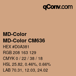 カラーコード: MD-Color - MD-Color CM636 | qconv.com