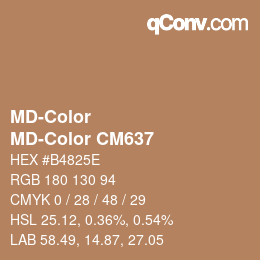 カラーコード: MD-Color - MD-Color CM637 | qconv.com
