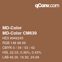 Farbcode: MD-Color - MD-Color CM639 | qconv.com