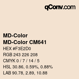 カラーコード: MD-Color - MD-Color CM641 | qconv.com