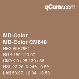 Color code: MD-Color - MD-Color CM648 | qconv.com